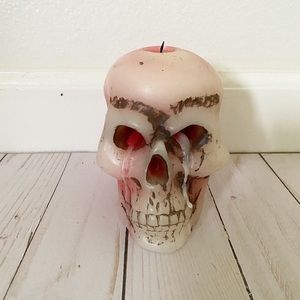 Wax Bleeding Skull Candle Home Decor